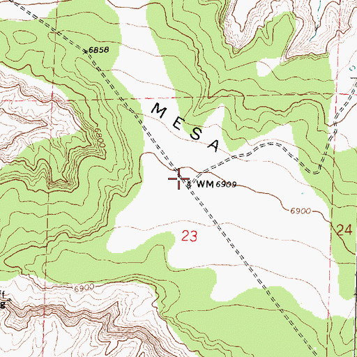 Topographic Map of CCR-8 Water Well, NM