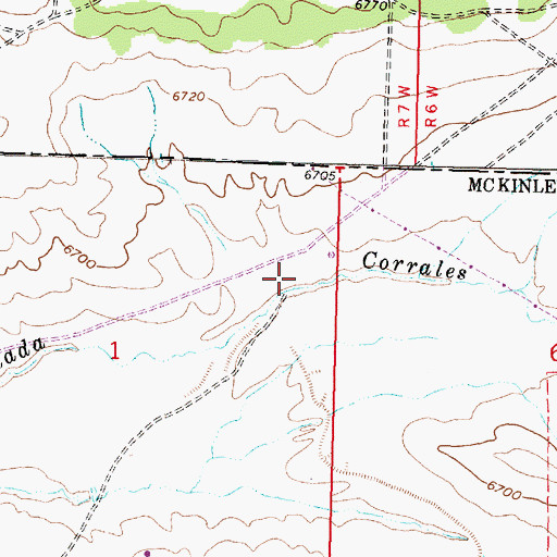 Topographic Map of 19R-300 Water Well, NM