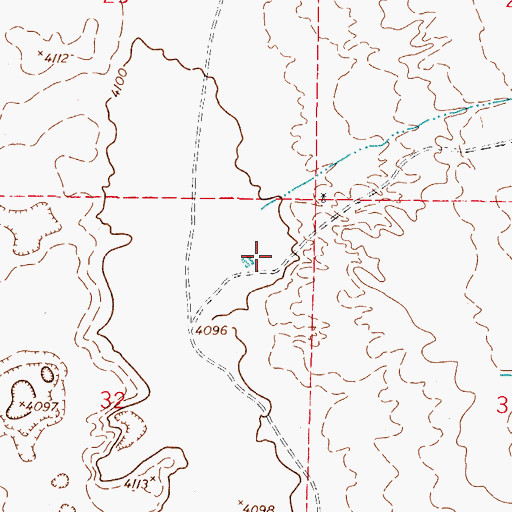 Topographic Map of McElroy Water Well, NM