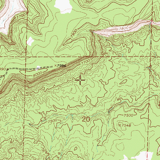 Topographic Map of West Largo Water Well, NM