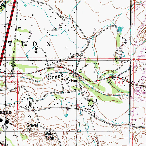 Topographic Map of 10182 Water Well, NM