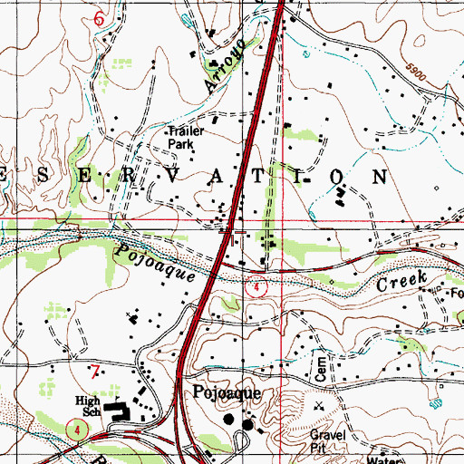 Topographic Map of RG-6723 Water Well, NM