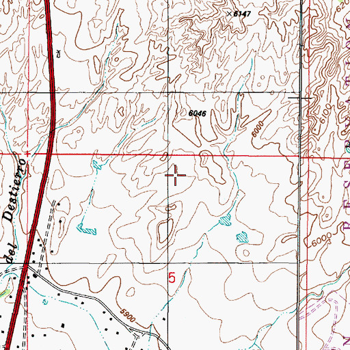 Topographic Map of House Water Well, NM