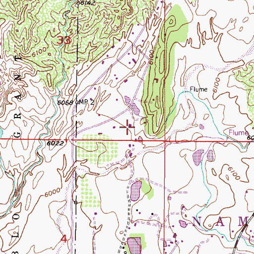 Topographic Map of Nambe ECW1 Water Well, NM