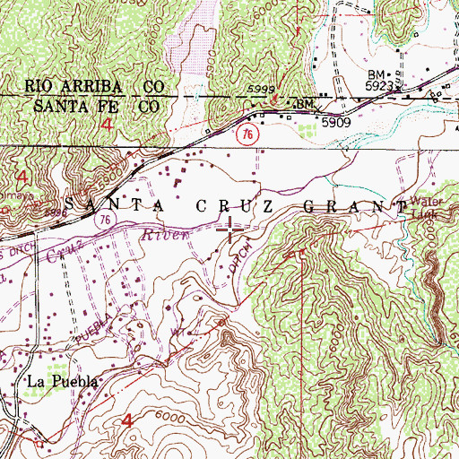 Topographic Map of 10194 Water Well, NM