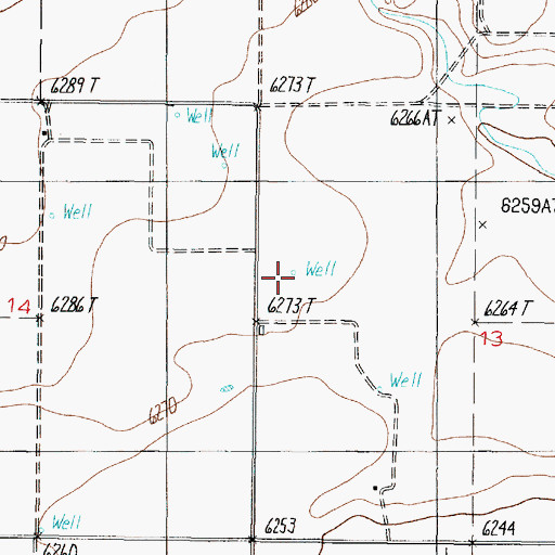Topographic Map of 10004 Water Well, NM