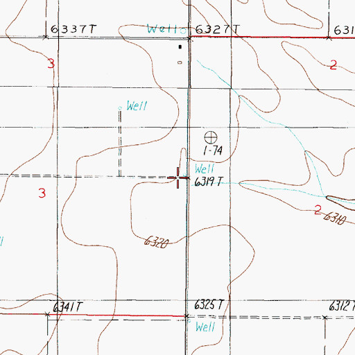 Topographic Map of 10065 Water Well, NM