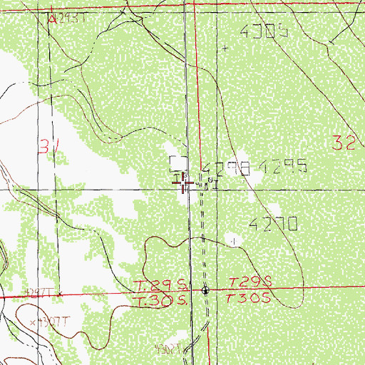 Topographic Map of 10350 Water Well, NM