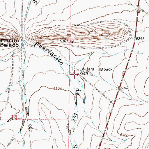 Topographic Map of La Jara HB water Well, NM