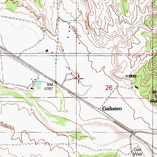 Topographic Map of RG-19106 Water Well, NM