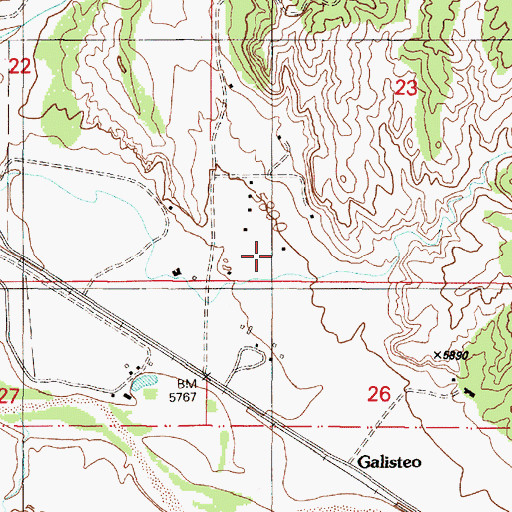 Topographic Map of RG-28132 Water Well, NM
