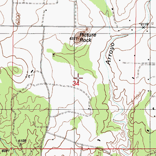 Topographic Map of RG-22840 Water Well, NM