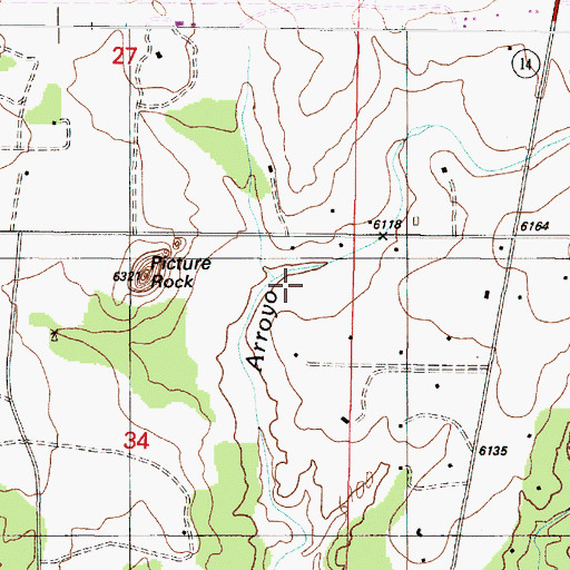 Topographic Map of RG-8989 Water Well, NM
