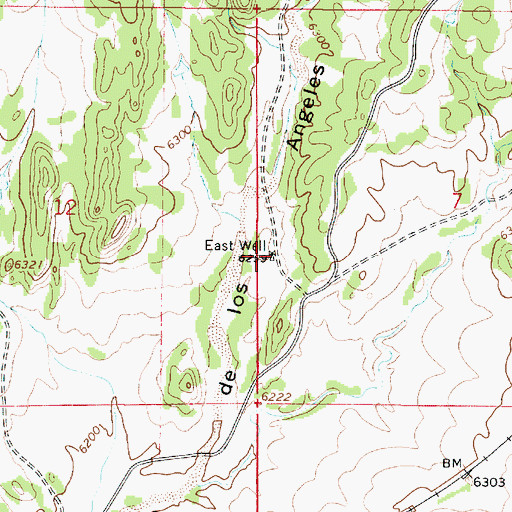 Topographic Map of East Water Well, NM