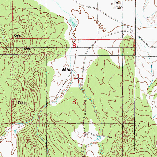 Topographic Map of McKee Number 1 Water Well, NM