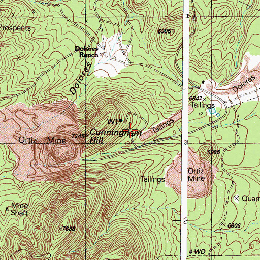 Topographic Map of OR-3 Water Well, NM