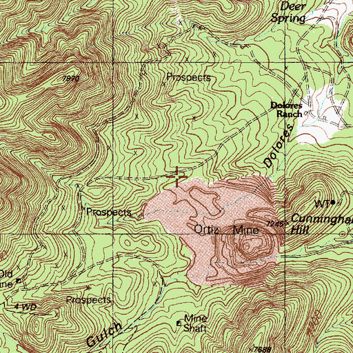 Topographic Map of CD-1 Water Well, NM