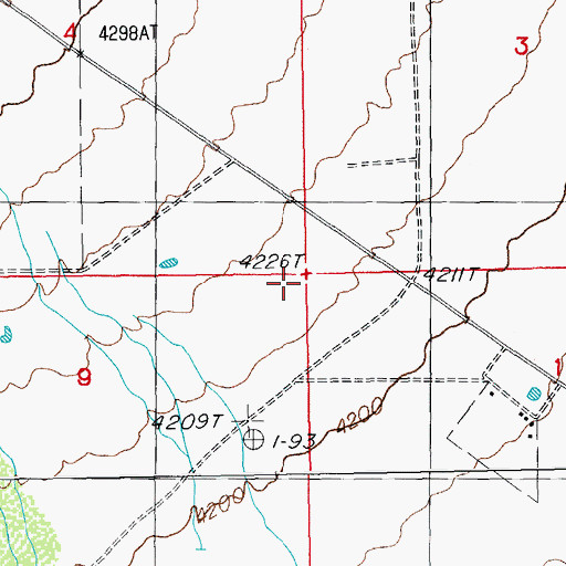Topographic Map of 09005 Water Well, NM