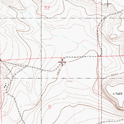 Topographic Map of 10014 Water Well, NM