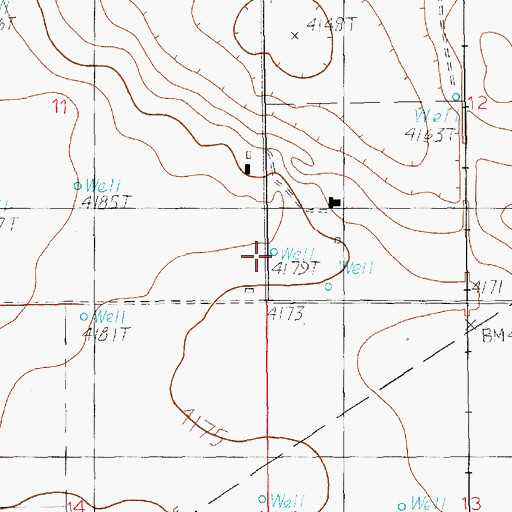 Topographic Map of CC-575 Water Well, NM