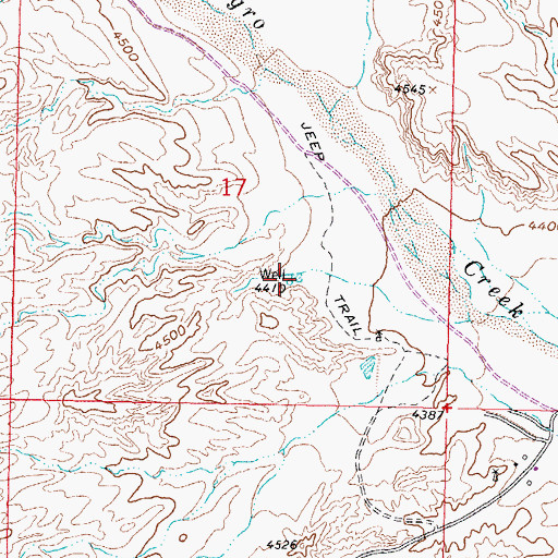 Topographic Map of RG 25605 Water Well, NM