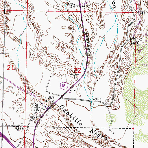 Topographic Map of RG 16111 Water Well, NM