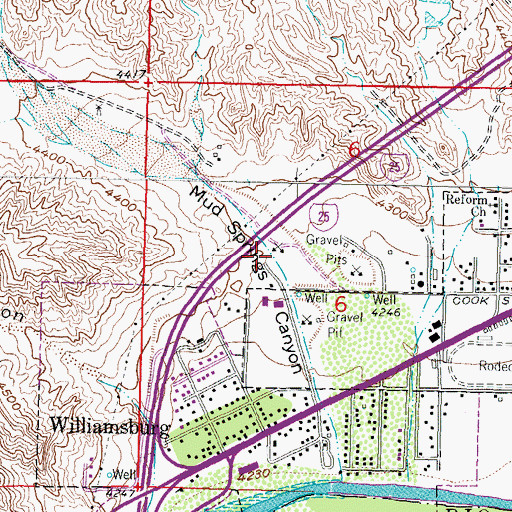 Topographic Map of HS 21 Water Well, NM