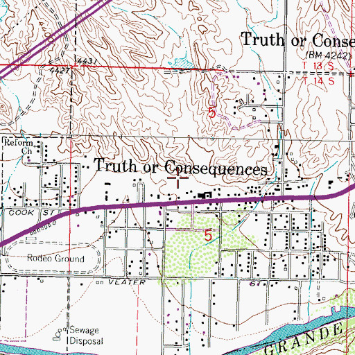 Topographic Map of HS 309 Water Well, NM