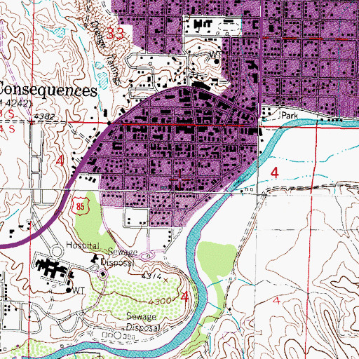 Topographic Map of HS 73 Water Well, NM