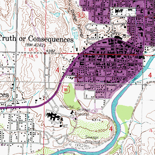 Topographic Map of HS 107 Water Well, NM