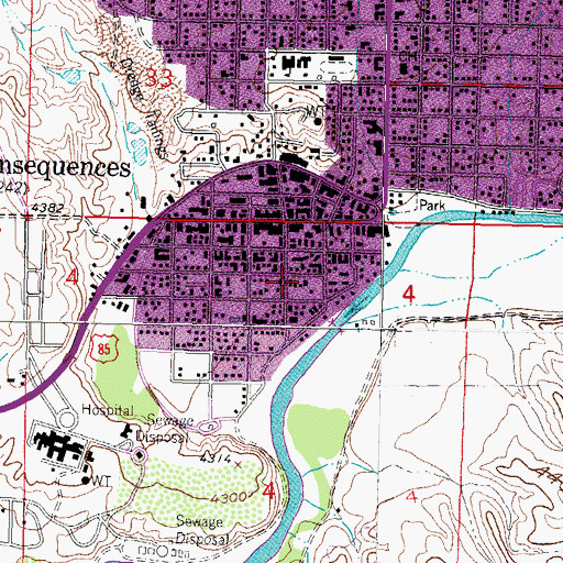 Topographic Map of HS-4 Water Well, NM