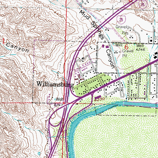 Topographic Map of HS 121 Water Well, NM