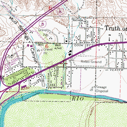 Topographic Map of HS 111 Water Well, NM