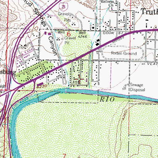 Topographic Map of HS 169 Water Well, NM