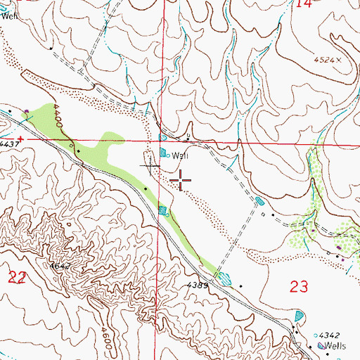 Topographic Map of HS 105-S Water Well, NM