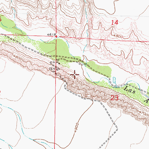 Topographic Map of 54 Water Well, NM