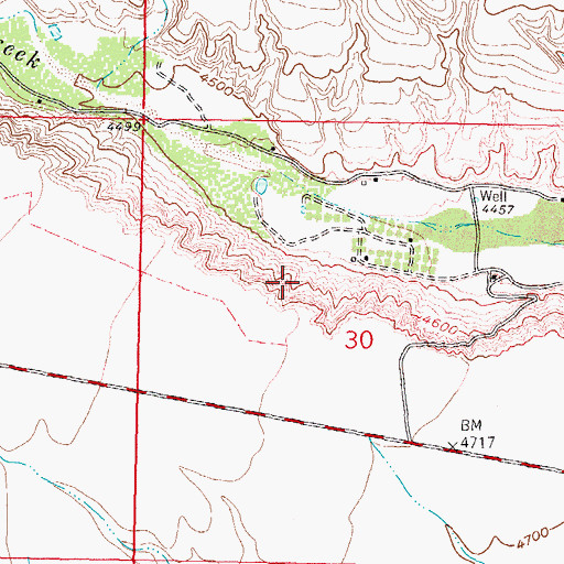 Topographic Map of 27-32 3 Water Well, NM