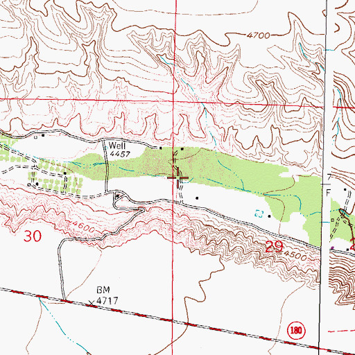 Topographic Map of LA 12 Water Well, NM