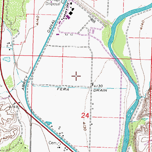Topographic Map of United States Bureau of Reclamation 10 Water Well, NM