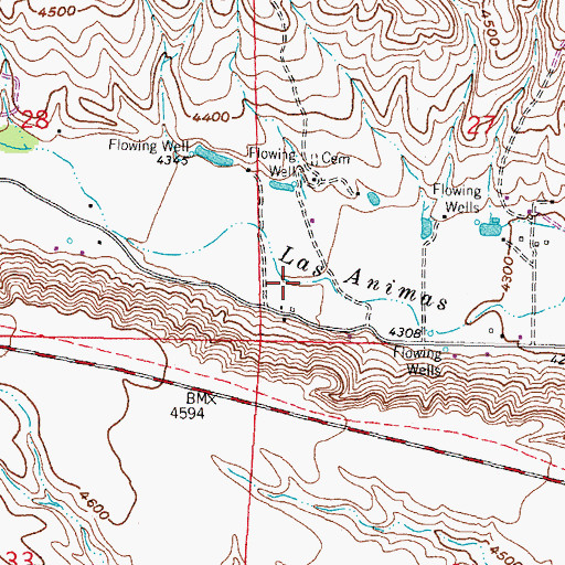 Topographic Map of 27-55 3 Water Well, NM