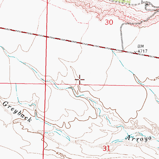 Topographic Map of PW-3 Water Well, NM