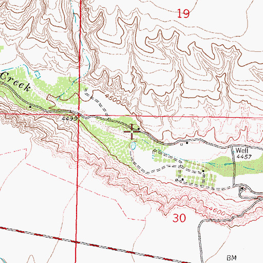 Topographic Map of LA 95 Water Well, NM