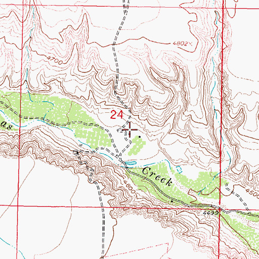 Topographic Map of 27-25 3 Water Well, NM