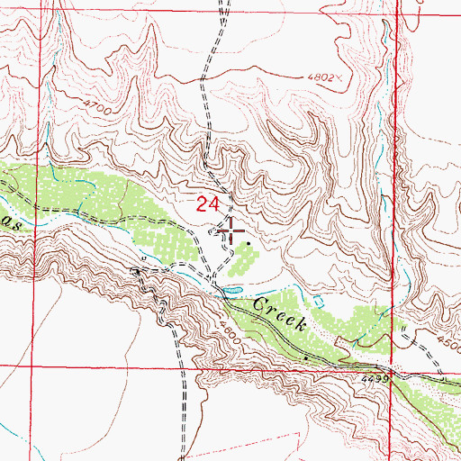 Topographic Map of 27-24 3 Water Well, NM