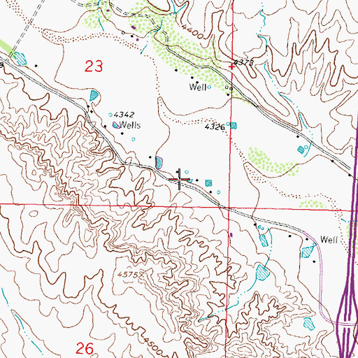 Topographic Map of HS 99 Water Well, NM