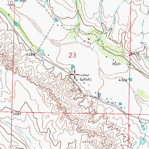 Topographic Map of HS 15S Water Well, NM