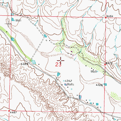 Topographic Map of HS 47 Water Well, NM