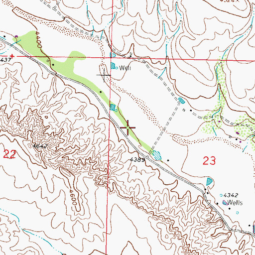 Topographic Map of HS 10S Water Well, NM