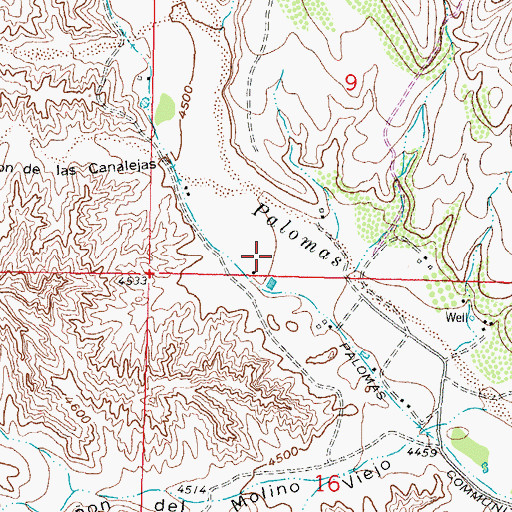 Topographic Map of HS 173 Water Well, NM