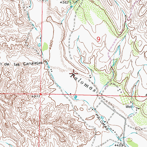 Topographic Map of HS-173-S Water Well, NM